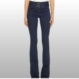 Veronica Beard Flared High Rise dark denim